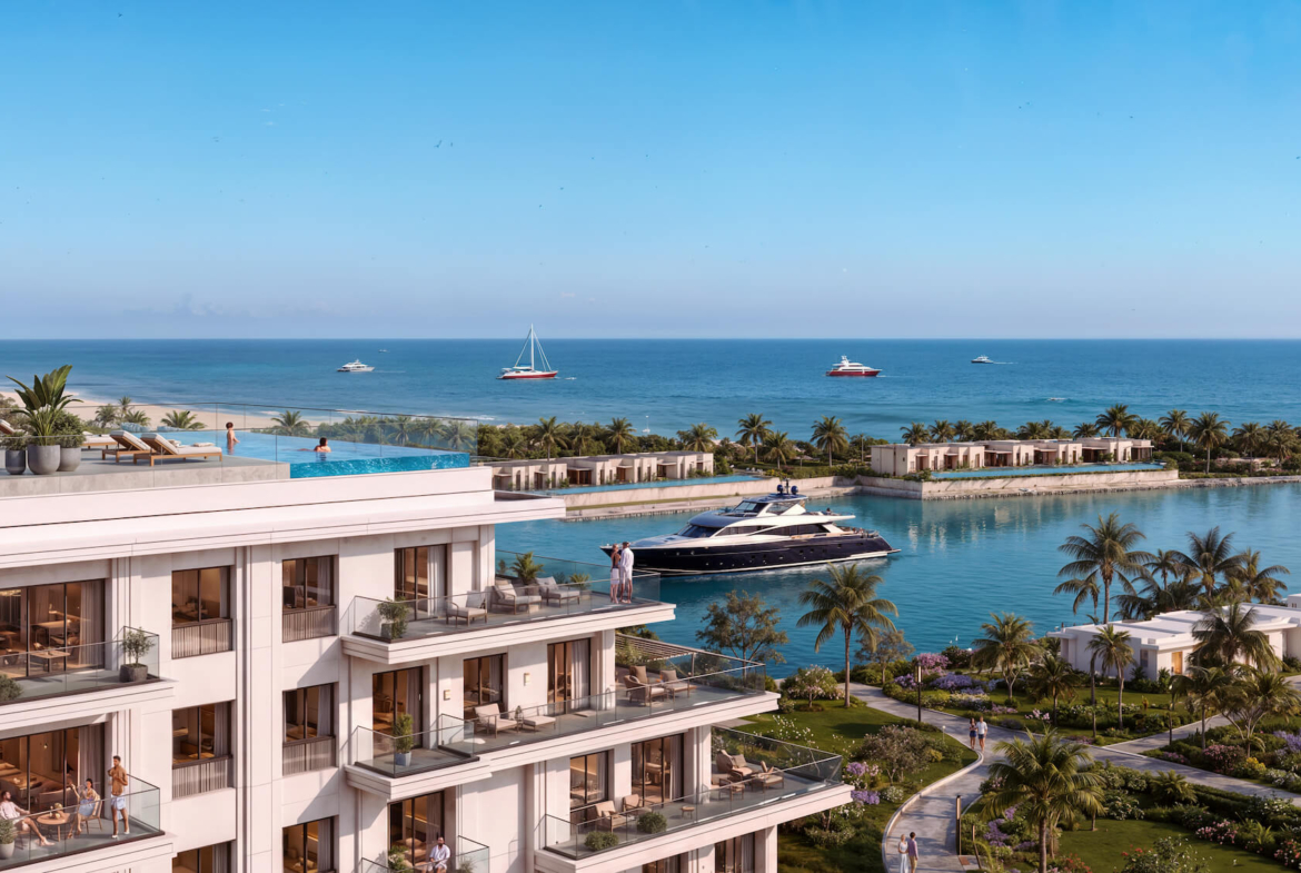 شاليه فندقي فاخر بإطلالة بانورامية على المارينا في مراسي (Marina Front)