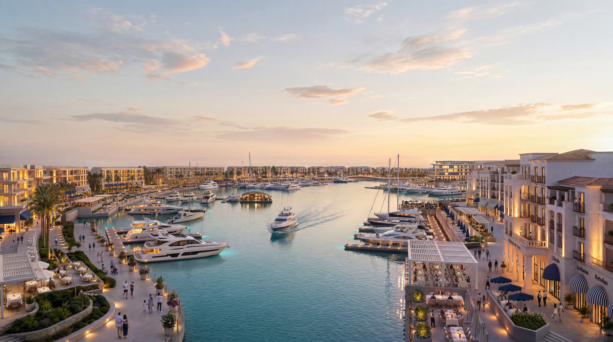 شاليه فندقي فاخر بإطلالة بانورامية على المارينا في مراسي (Marina Front)